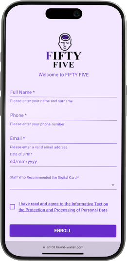 Custom Digital Card & Enroll Form Designer